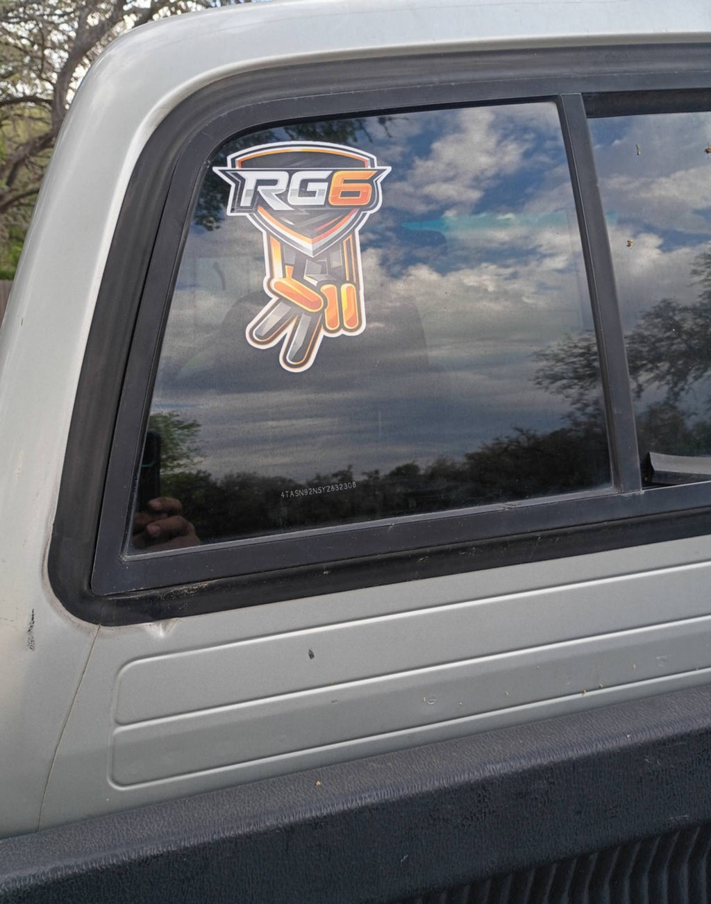 RG6 Shield 2 Down Decal (6"X5") by Riders Guardian 6